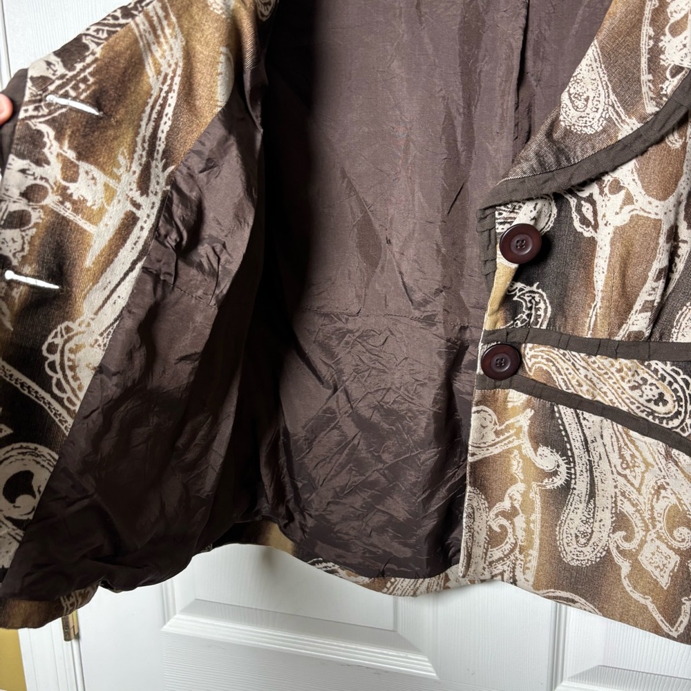 Vintage Canvasbacks Patchwork Blazer Jacket Women… - image 5